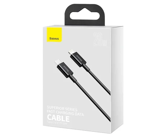 Дата кабель Baseus Superior Series Fast Charging Type-C to Lightning PD 20W (1m) (CATLYS-A) Черный