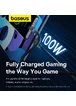 Дата кабель Baseus Unbreakable Series Fast Charging Type-C to Type-C 100W 1m (P10355800111-0) Black