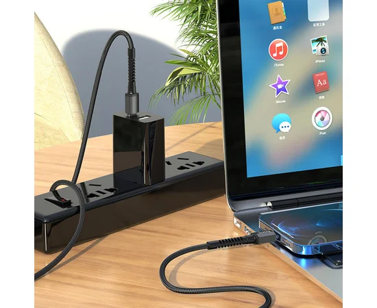 Дата кабель Hoco X71 "Especial" PD Type-C to Lightning (1m) Черный