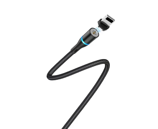 Дата кабель Borofone BU16 Skill magnetic USB to Lightning (1.2m) Черный