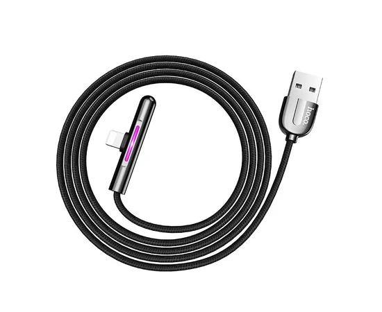 Дата кабель Hoco U65 Colorful Magic USB to Lightning (1.2m) Черный