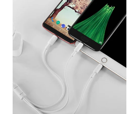 Дата кабель Hoco X25 "Soarer" 3in1 Lightning -MicroUSB-Type-C Белый