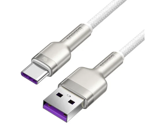 Дата кабель Baseus Cafule Series Metal USB to Type-C 40W (2m) Белый