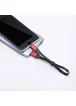 Дата кабель Baseus Nimble Portable USB to Lightning (23см) (CALMBJ-B01) Черный / Красный