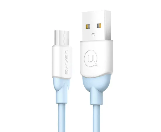 Дата кабель USAMS US-SJ247 Ice-cream series USB to MicroUSB (1m) Синий