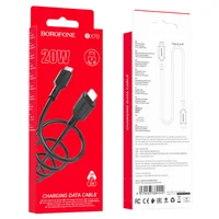 Дата кабель Borofone BX70 Type-C to Lightning 20W (1m) Черный