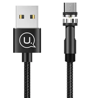 Дата кабель USAMS US-SJ473 U59 Type-C Rotatable Magnetic (1m) Черный