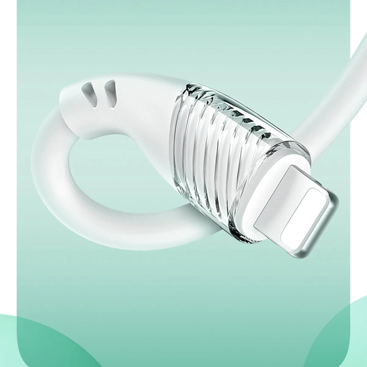 Дата кабель Usams US-SJ493 U65 Liquid Silicone USB to Lightning 3A 1m Білий