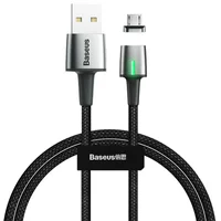 Дата кабель Baseus Zinc Magnetic Lightning 2.4A (1m) (CALXC-K) Черный