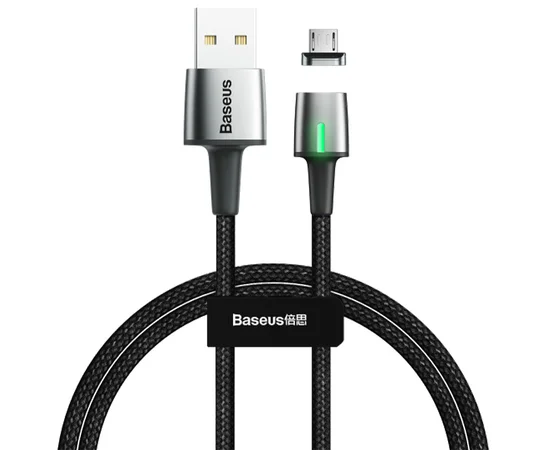 Дата кабель Baseus Zinc Magnetic Lightning 2.4A (1m) (CALXC-K) Черный