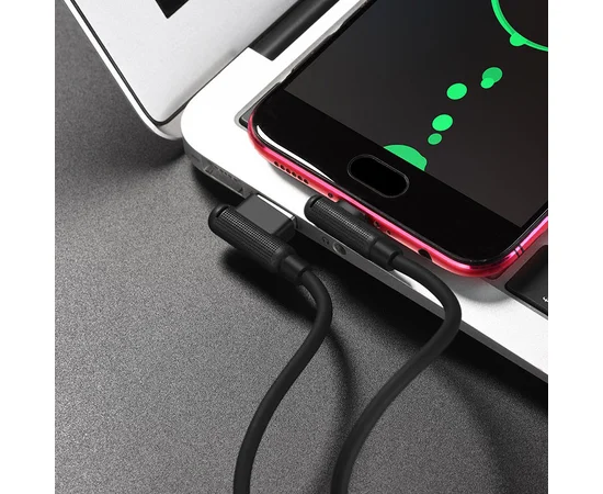 Дата кабель Hoco X46 "Pleasure" USB to MicroUSB (1m) Черный