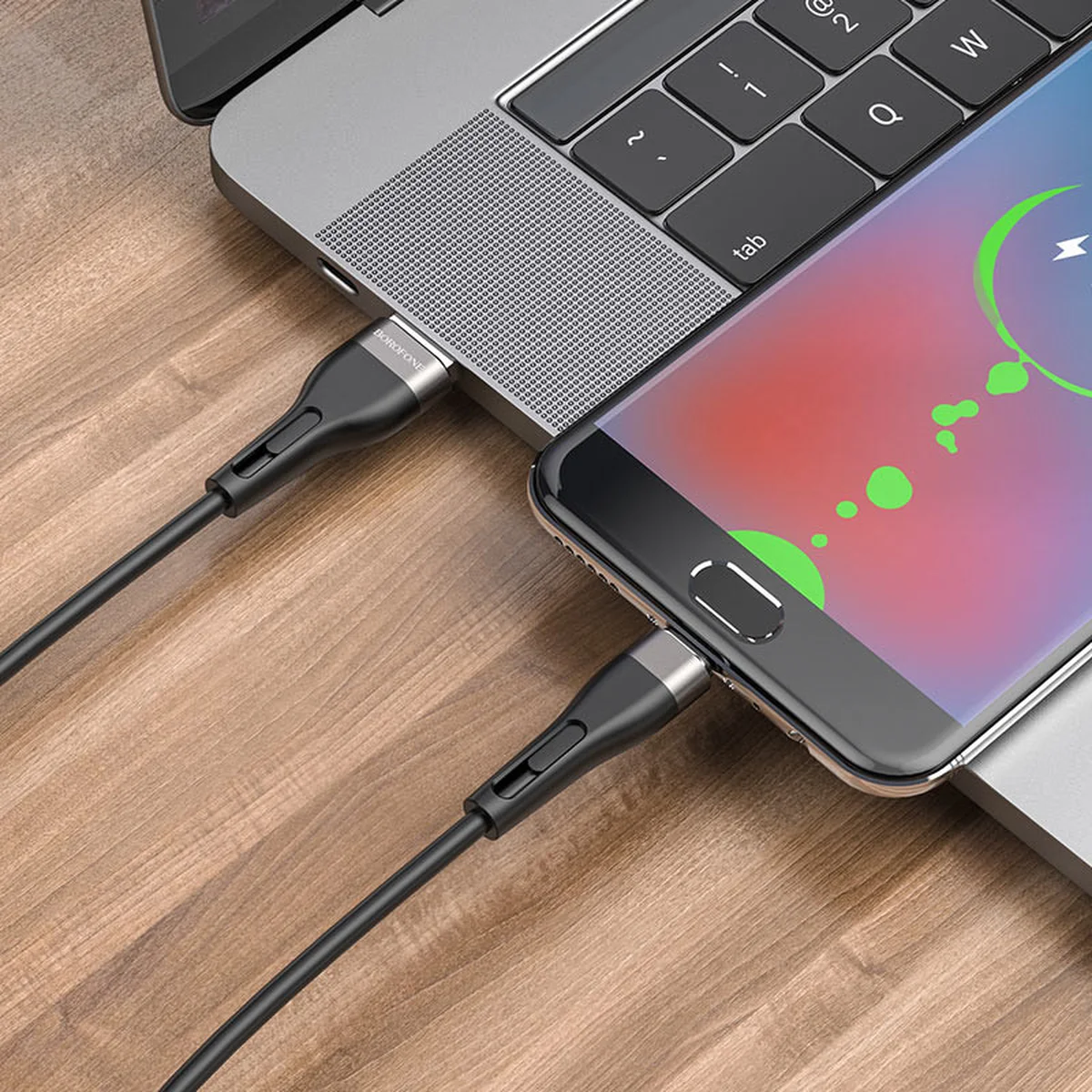 Дата кабель Borofone BX46 Rush USB to MicroUSB (1m) Чорний