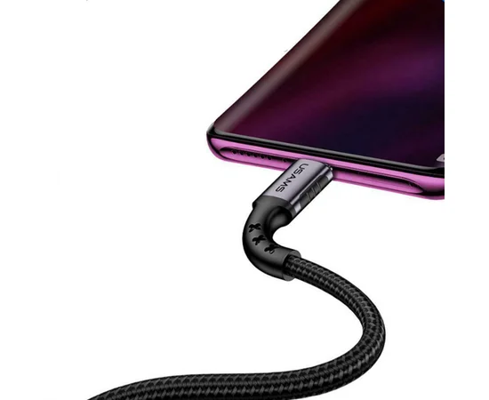 Дата кабель USAMS US-SJ289 USB to Type-C (1.2m) Черный