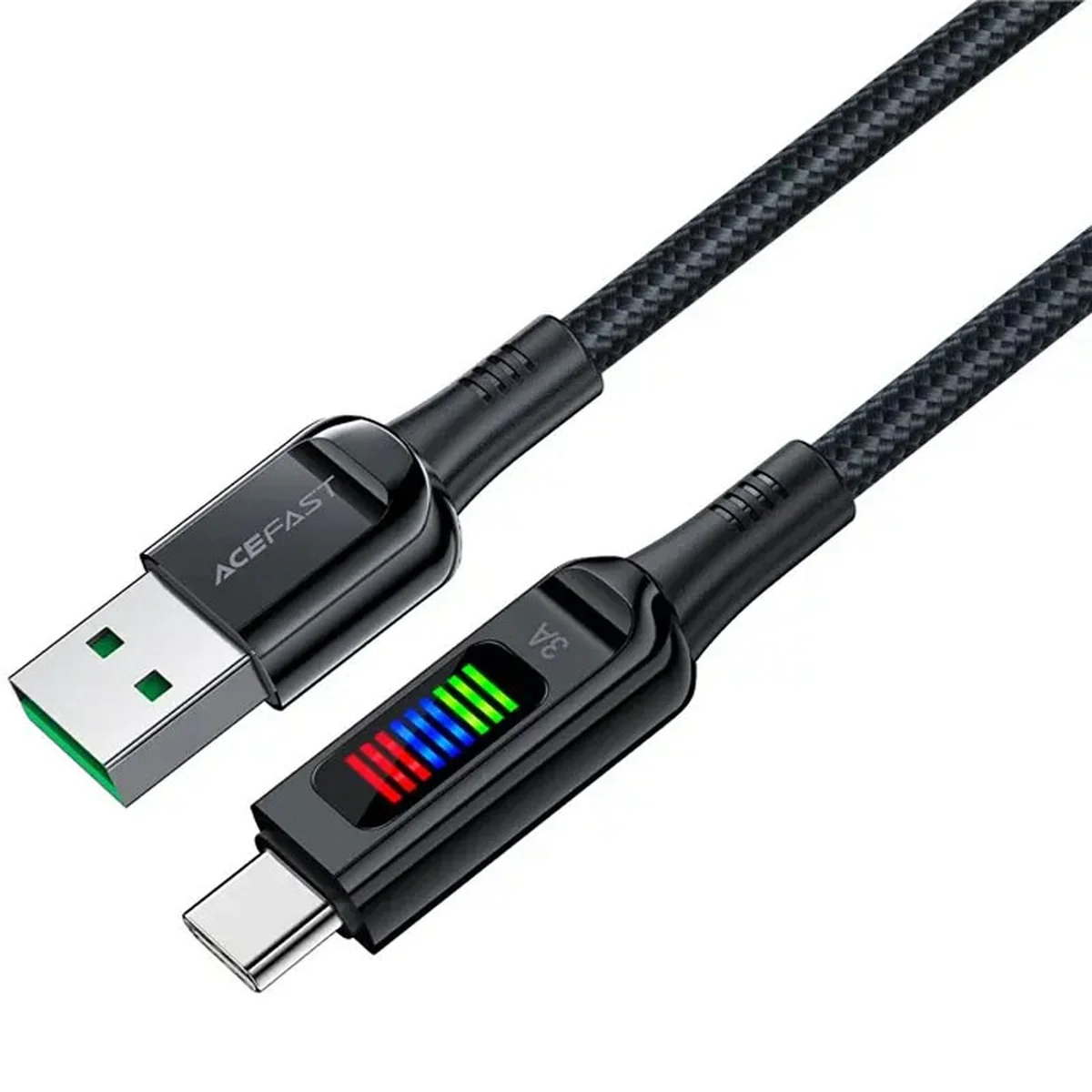 Дата кабель Acefast C7-04 USB-A to USB-C zinc alloy Black