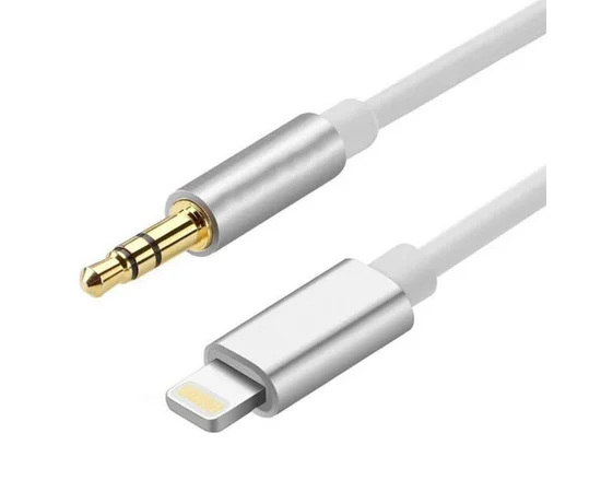 Переходник Lightning - 3.5 AUX 1m  Белый