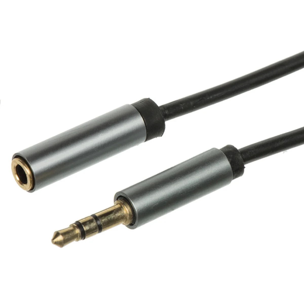 AUX удлинитель металл 2 pin 1.5м Черный