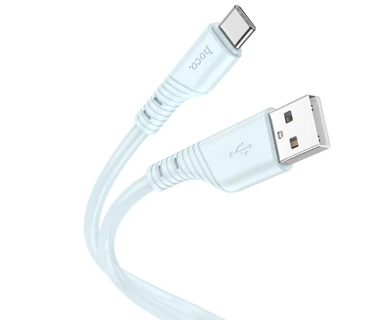 Дата кабель Hoco X97 Crystal color USB to Type-C (1m) Light blue