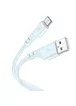Дата кабель Hoco X97 Crystal color USB to Type-C (1m) Light blue