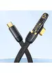 Дата кабель USAMS US-SJ584 Type-C to Type-C PD 100W Right-angle (1.2m) Black