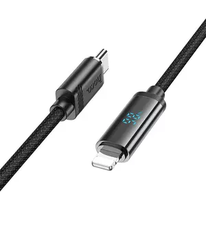 Дата кабель Hoco U127 Power Type-C to Lightning Black
