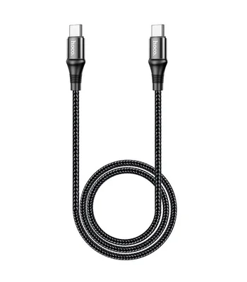 Дата кабель Hoco X50 "Excellent" Type-C to Type-C (1m) Чорний