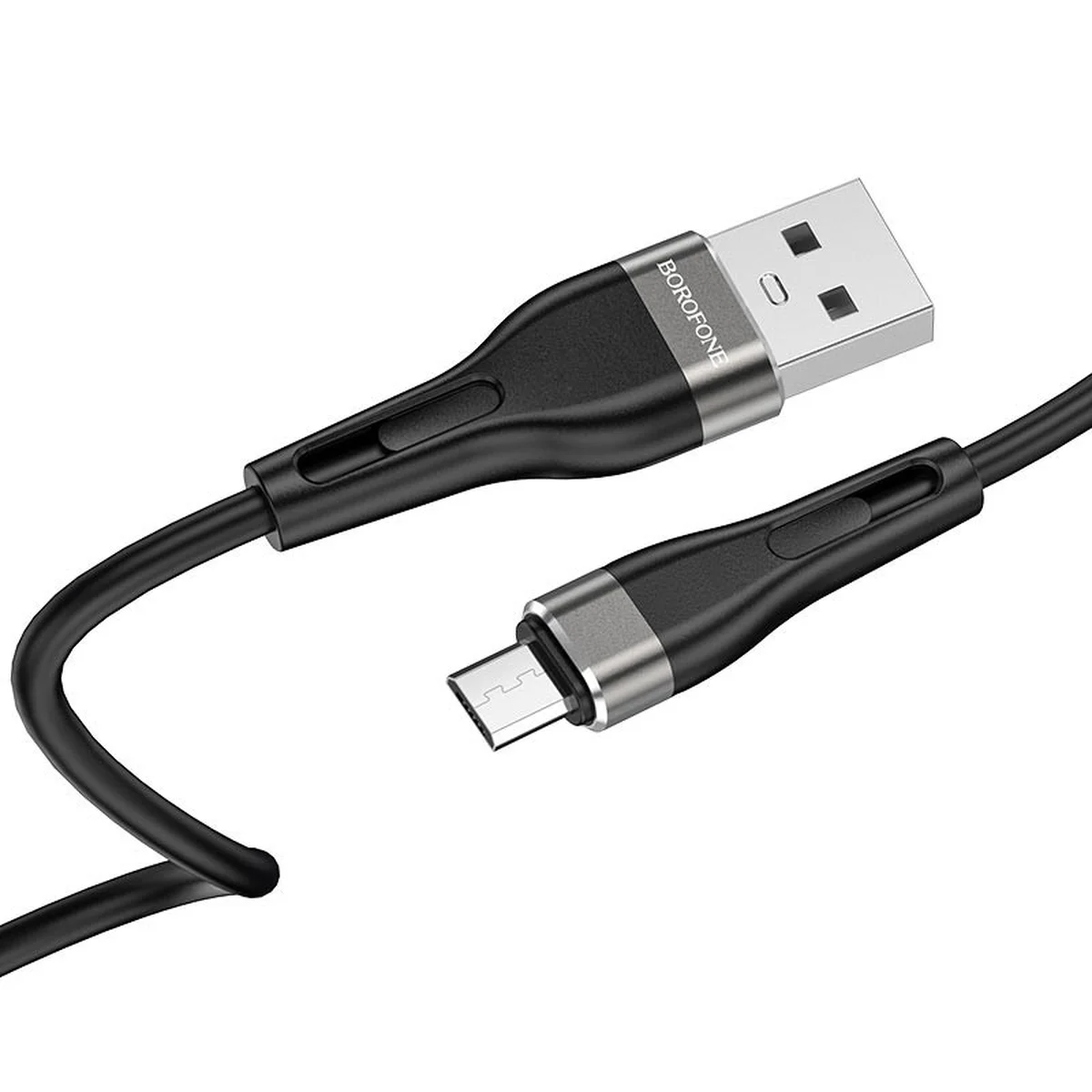 Дата кабель Borofone BX46 Rush USB to MicroUSB (1m) Чорний