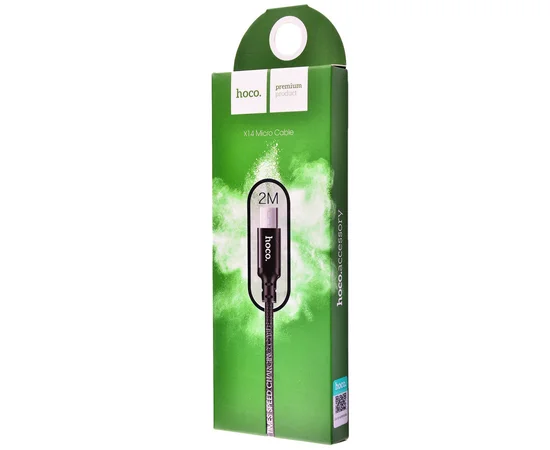 Дата кабель Hoco X14 Times Speed Micro USB Cable (1m) Чорний