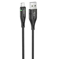 Дата кабель Hoco U93 "Shadow" Lightning (1.2 m) Черный