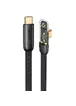 Дата кабель USAMS US-SJ584 Type-C to Type-C PD 100W Right-angle (1.2m) Black