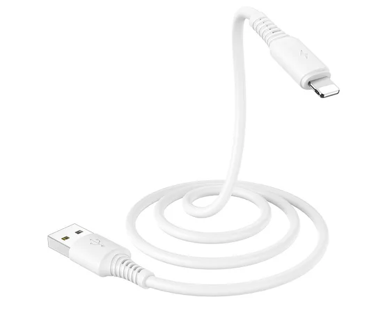Дата кабель Borofone BX47 Coolway USB to Lightning (1m) Білий
