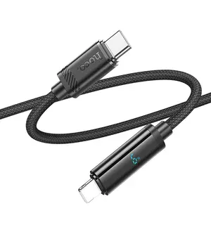 Дата кабель Hoco U127 Power Type-C to Lightning Black