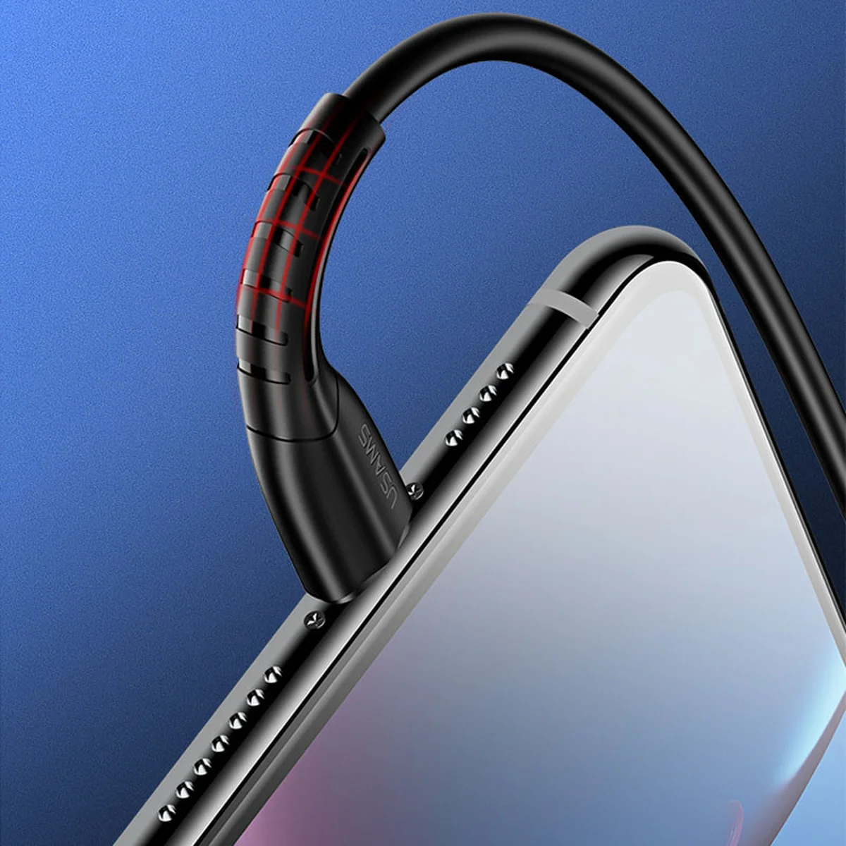 Дата кабель Usams US-SJ364 U35 USB to Lightning 2A (1m) Черный