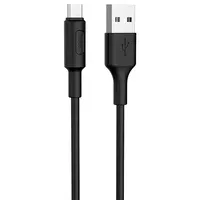 Дата кабель Hoco X25 Soarer MicroUSB (1m) Чорний