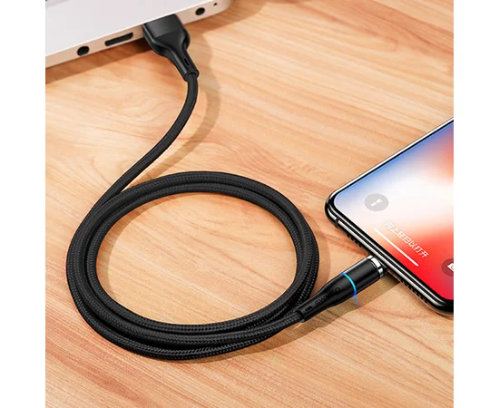 Дата кабель USAMS US-SJ354 U32 Magnetic USB to MicroUSB (1m) (2.4A) Черный