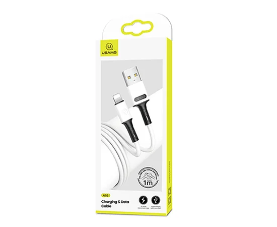 Дата кабель USAMS US-SJ434 U52 USB to Lightning (1m) Білий
