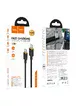 Дата кабель Hoco U109 Type-C to Type-C 100W (1.2m) Black