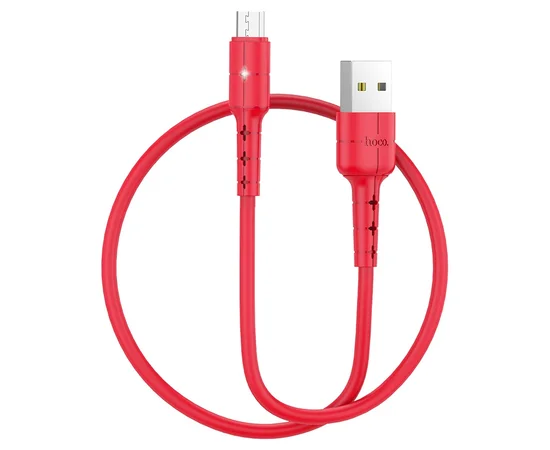 Дата кабель Hoco X30 Star Micro USB Cable 2A (1.2m) Красный