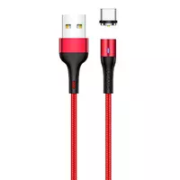 Дата кабель USAMS US-SJ337 U29 Magnetic USB to Type-C (2m) Красный