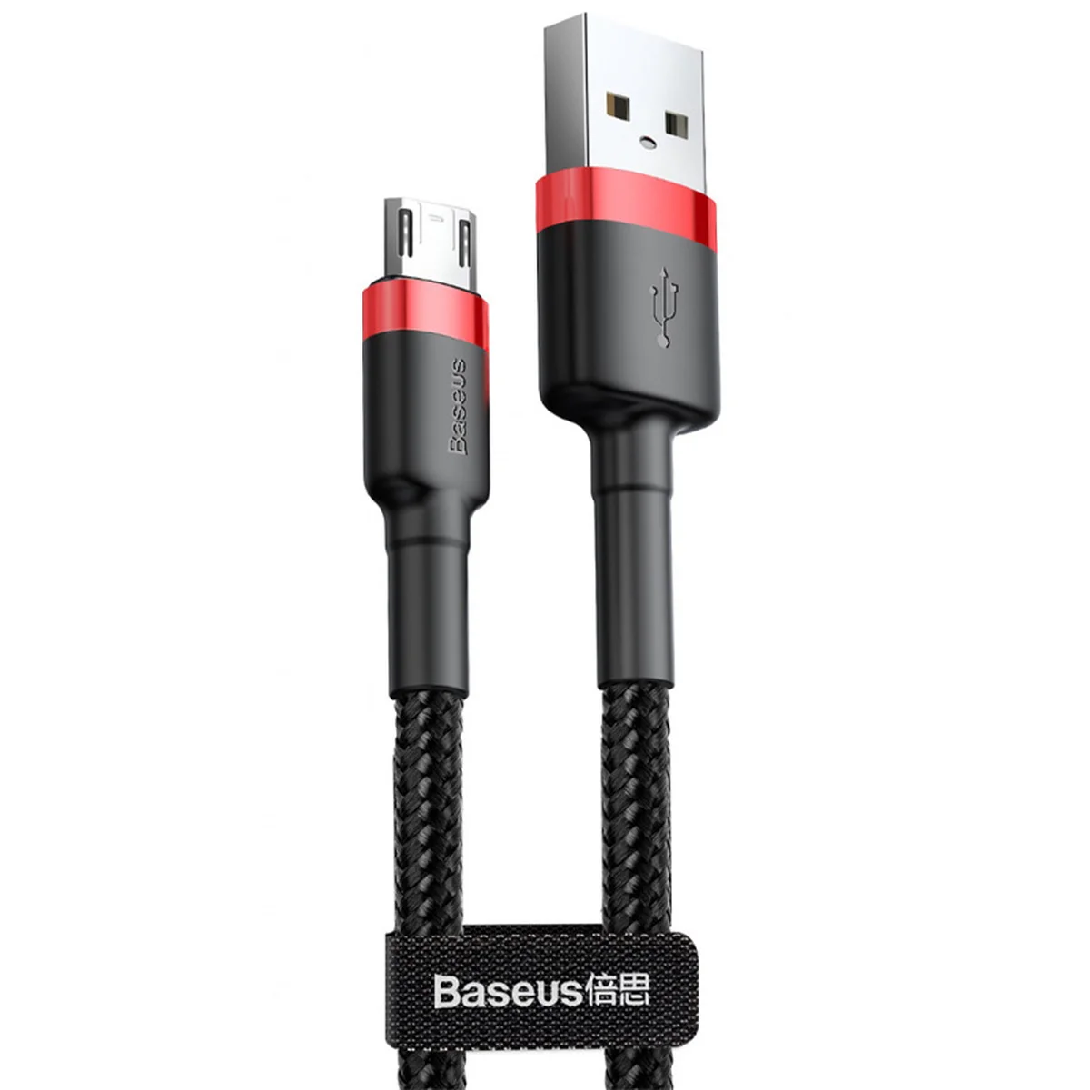 Дата кабель Baseus Cafule MicroUSB Cable 2.4A (1m) Червоний / Чорний