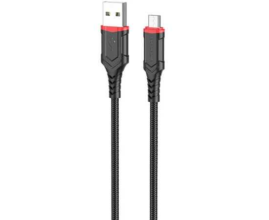 Дата кабель Borofone BX67 USB to MicroUSB (1m) Черный
