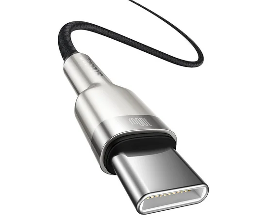 Дата кабель Baseus Cafule Series Metal Type-C to Type-C 100W (1m) Черный