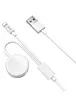 Дата кабель Hoco U69 2in1 lightning + зарядний пристрій для Apple Watch (1.2м) Білий