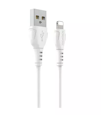 Дата кабель Borofone BX51 Triumph USB to Lightning (1m) Білий