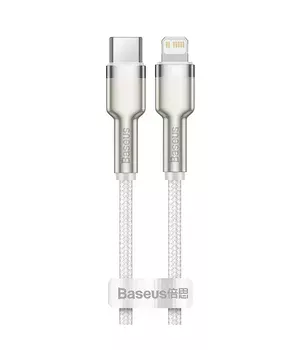 Дата кабель Baseus Cafule Series Metal Type-C to Lightning PD 20W (1m) Білий