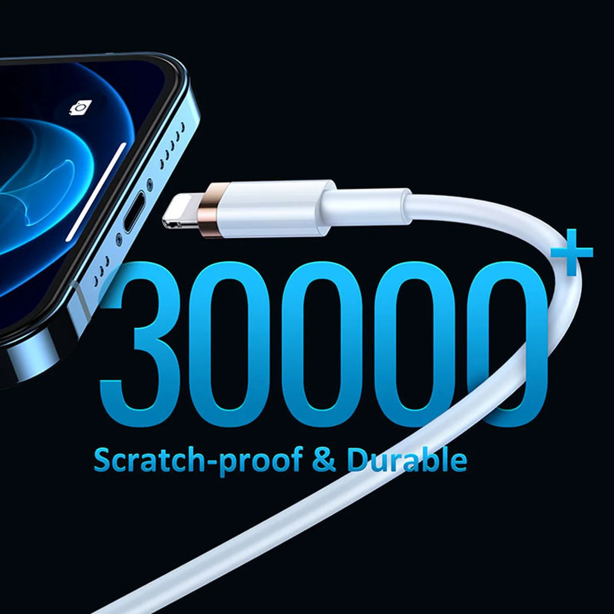 Дата кабель Usams US-SJ484 U63 Type-C To Lightning 20W PD (1.2m) Білий