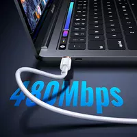 Дата кабель Usams US-SJ485 U63 Type-C To Lightning 20W PD (2m) Белый