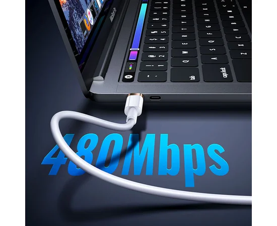 Дата кабель Usams US-SJ485 U63 Type-C To Lightning 20W PD (2m) Белый