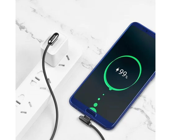 Дата кабель Hoco U60 "Grand" Type-C (1.2m) Серый