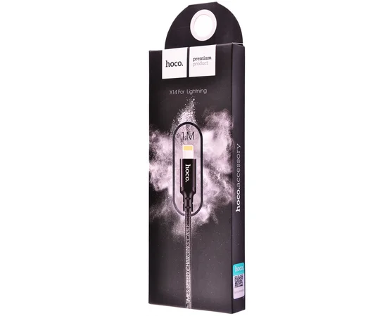 Дата кабель Hoco X14 Times Speed Lightning Cable (1m) Черный