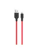 Дата кабель Hoco X21 Silicone Lightning Cable (1m) Black / Red